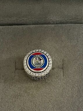 Pandora belize Flag Charm Bead